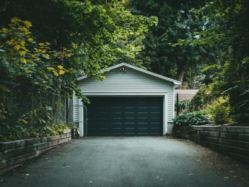 What Color Garage Door With Grey House