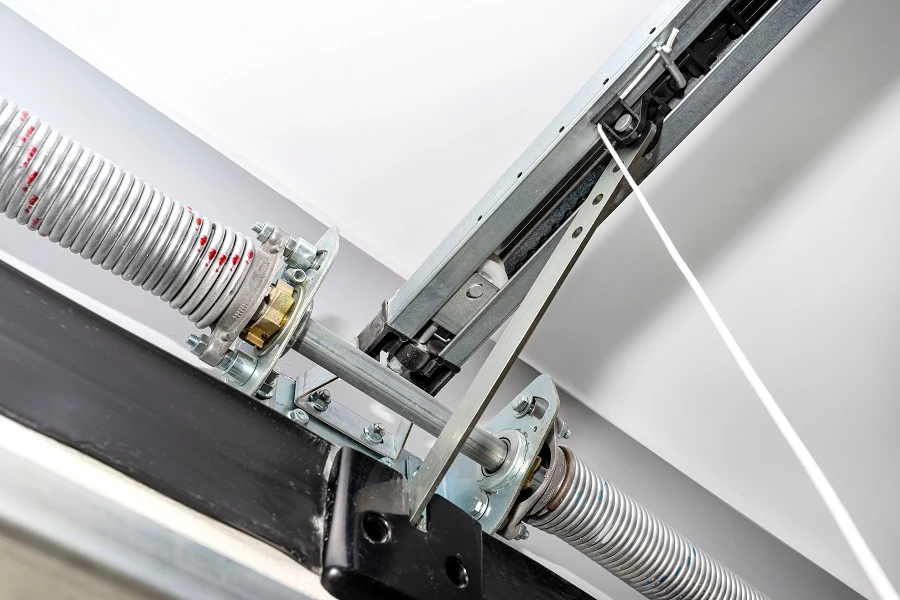 how to adjust a double spring garage door